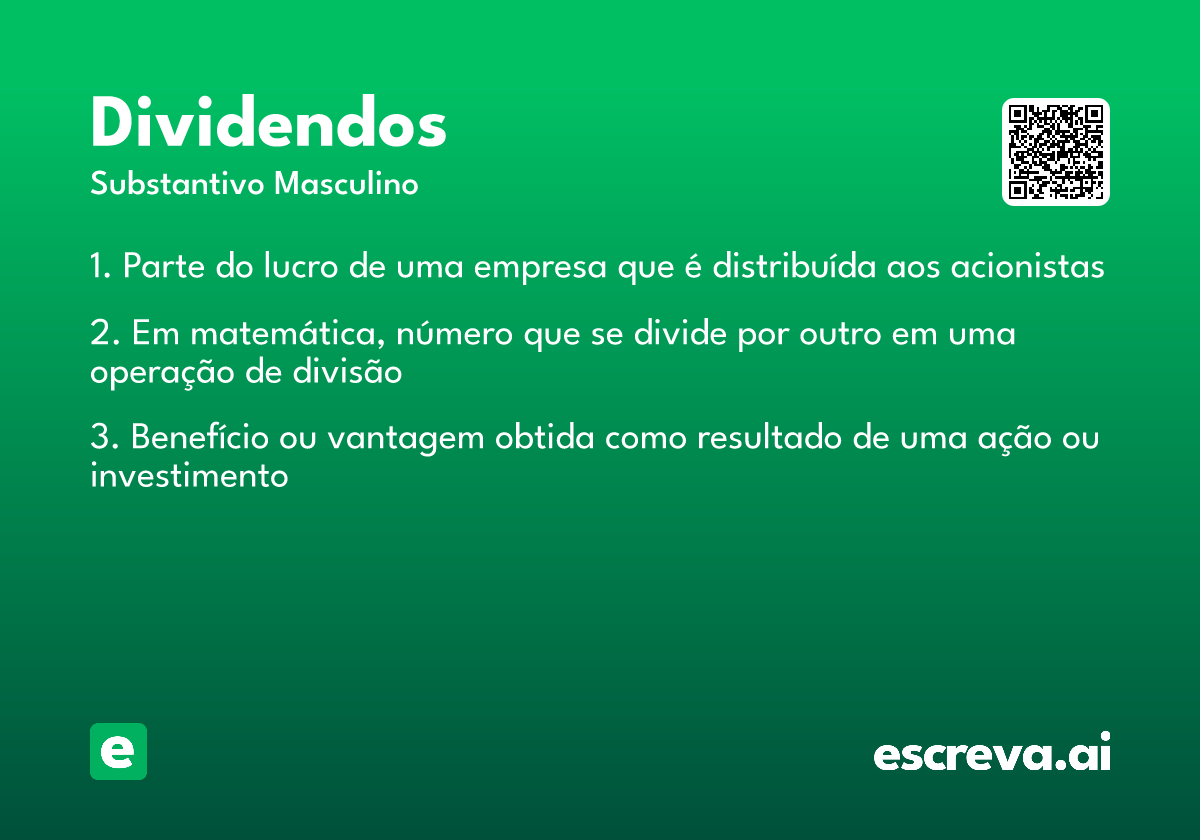 dividendos