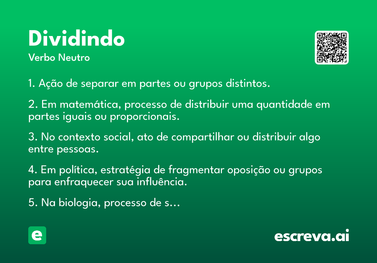 dividindo