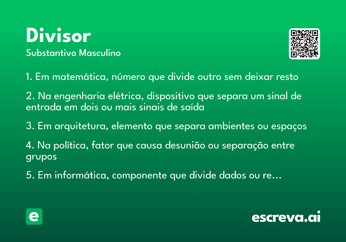 divisor