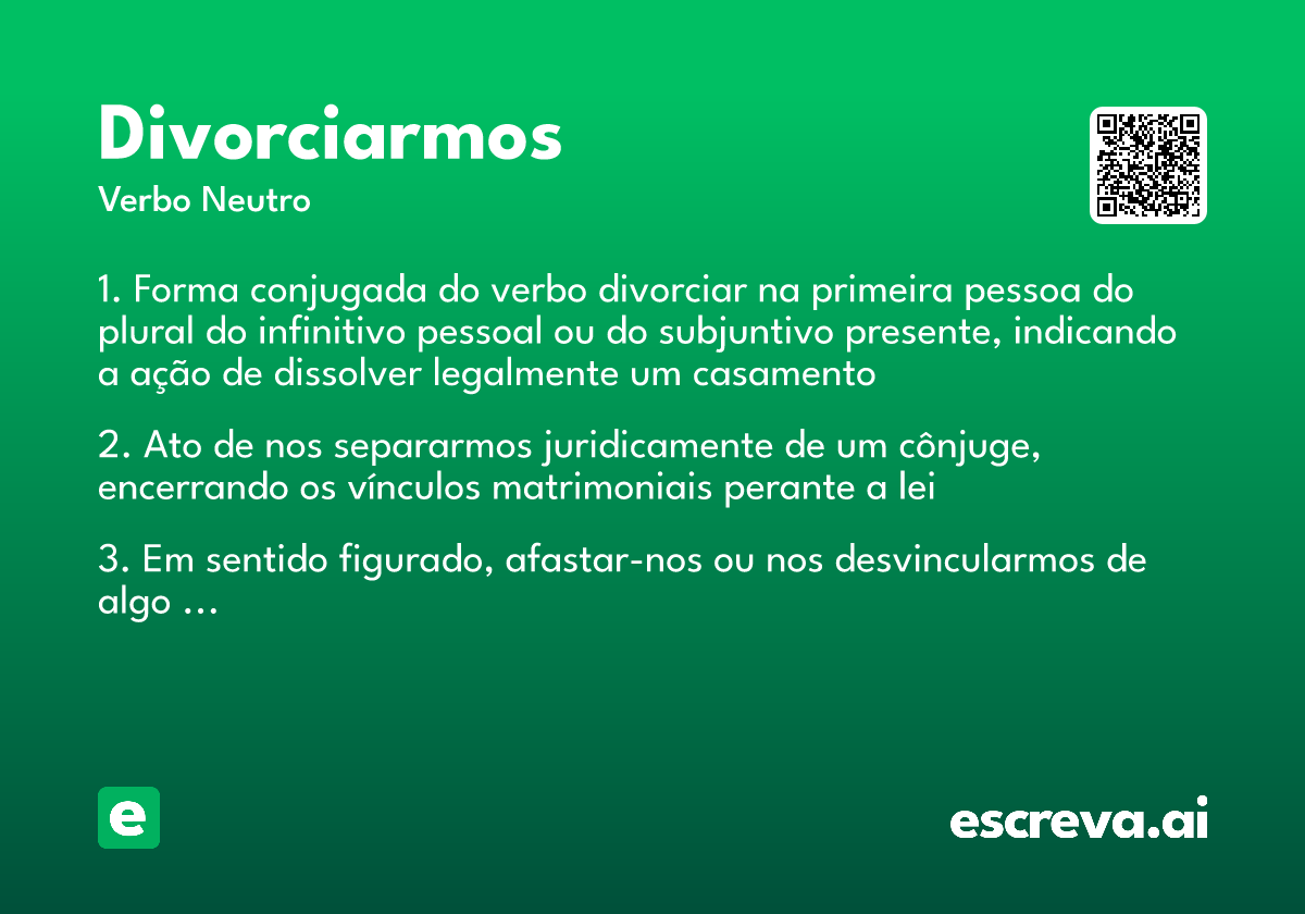 divorciarmos