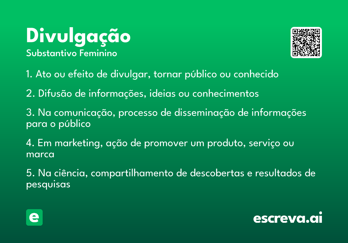 divulgação