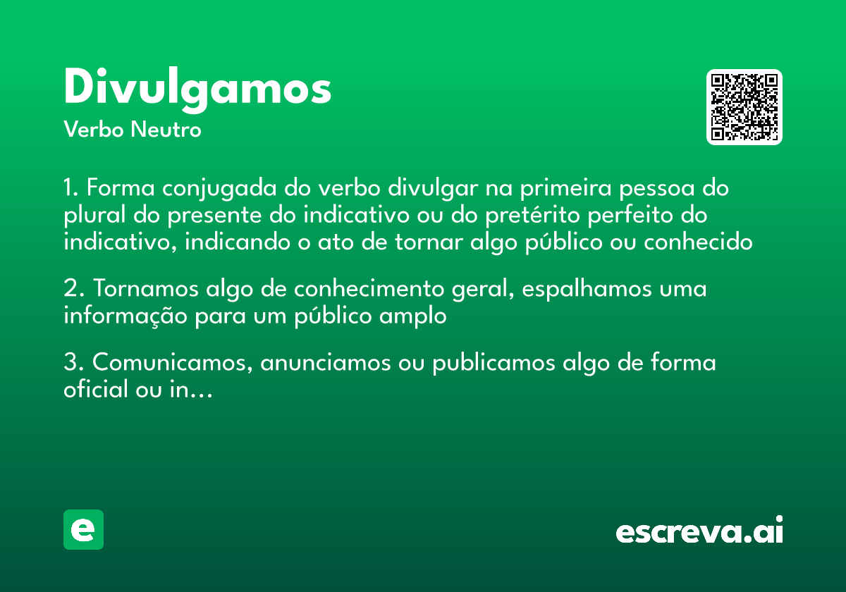 divulgamos