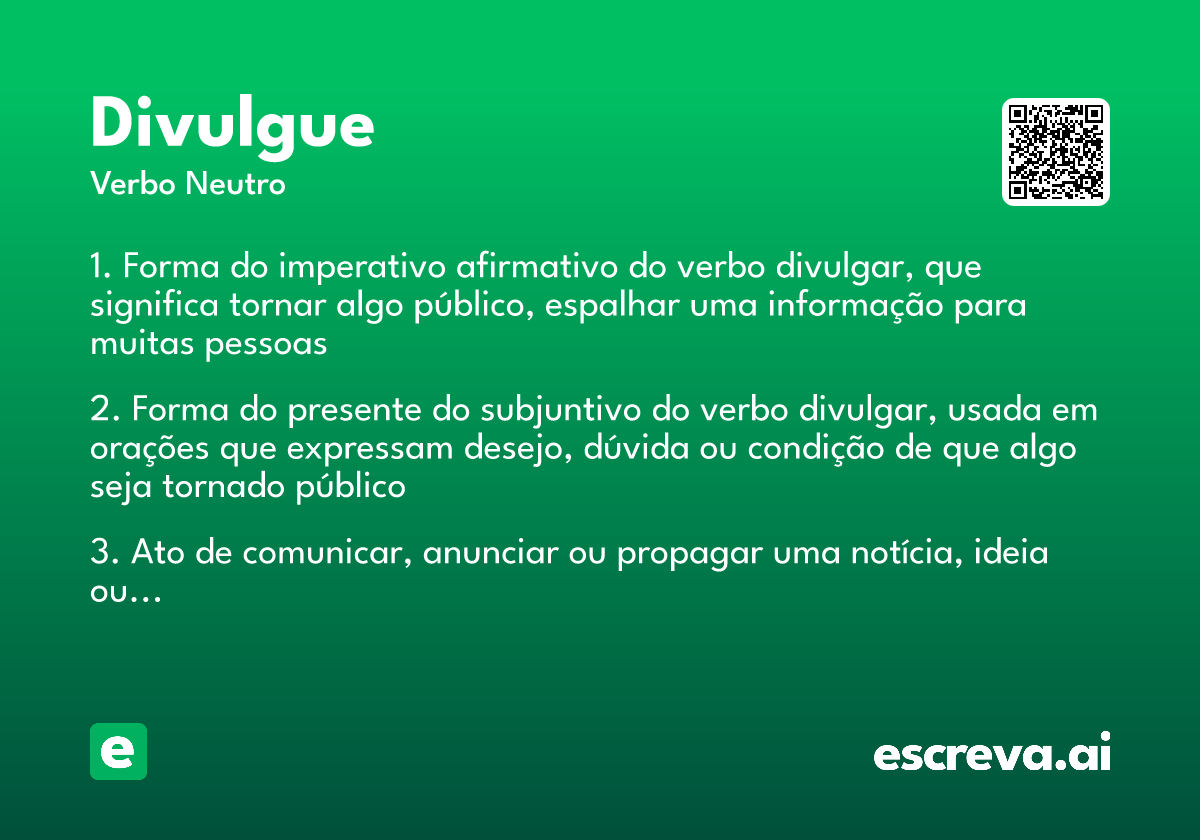 divulgue