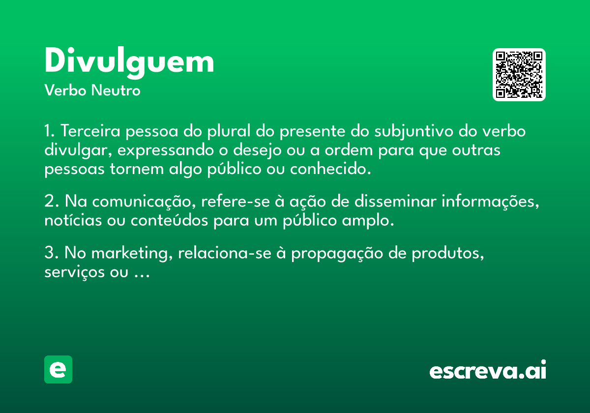 divulguem