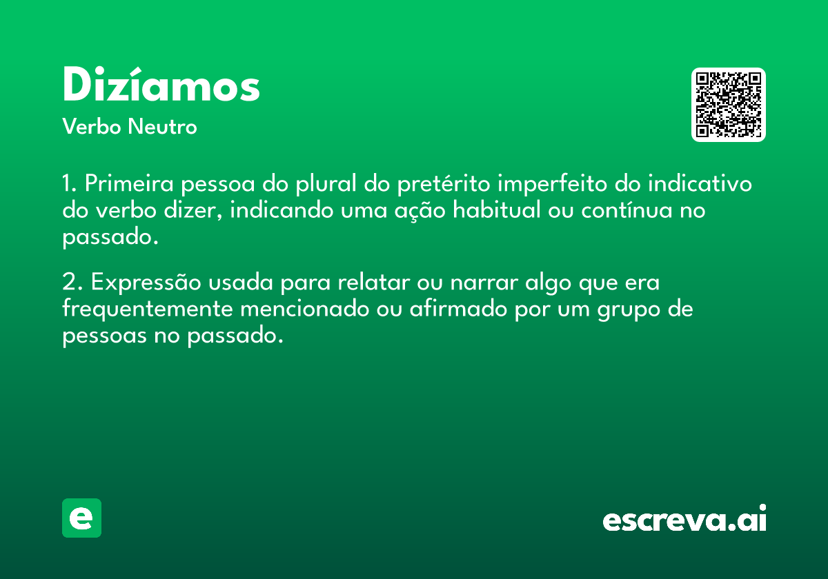 dizíamos