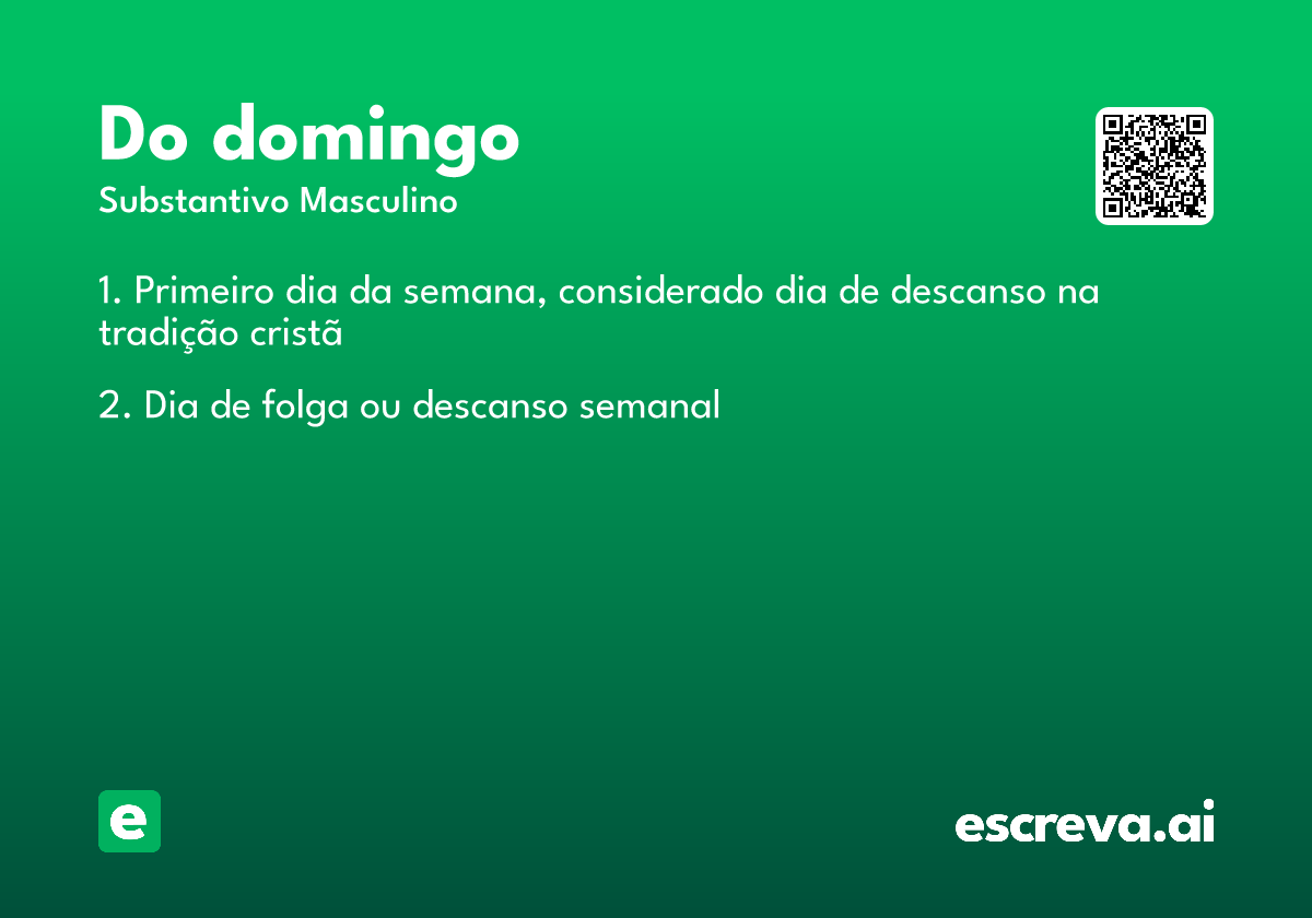 do domingo