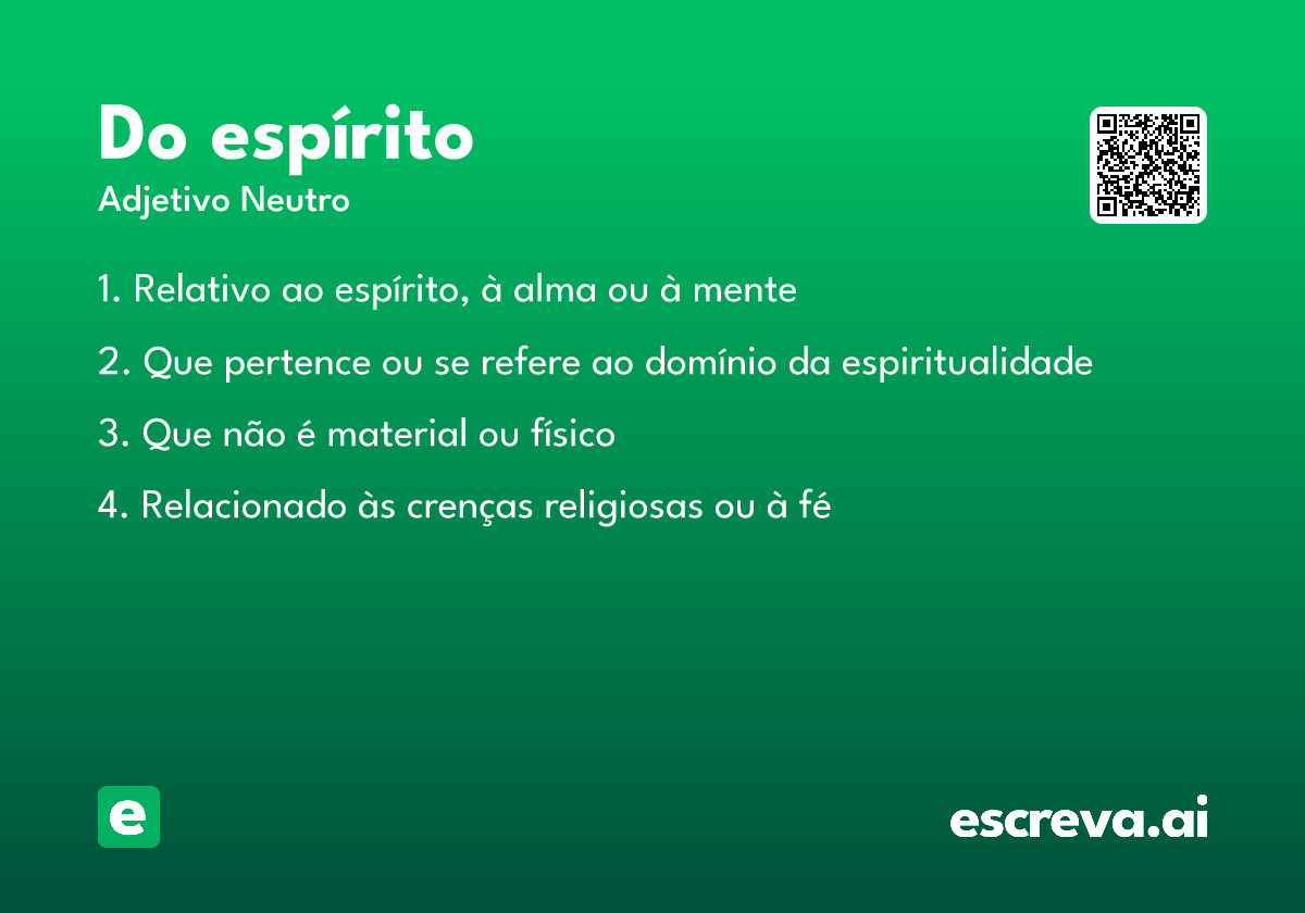 do espírito