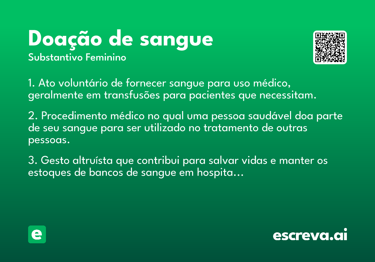 doação de sangue