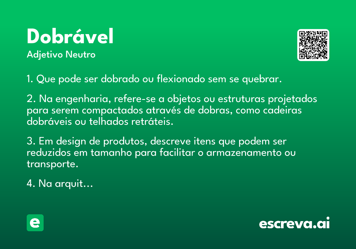 dobrável