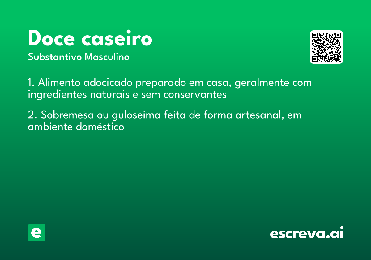 doce caseiro