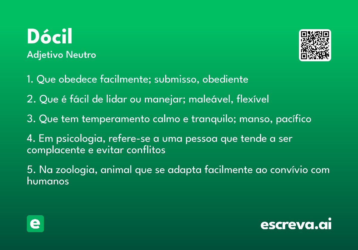 dócil