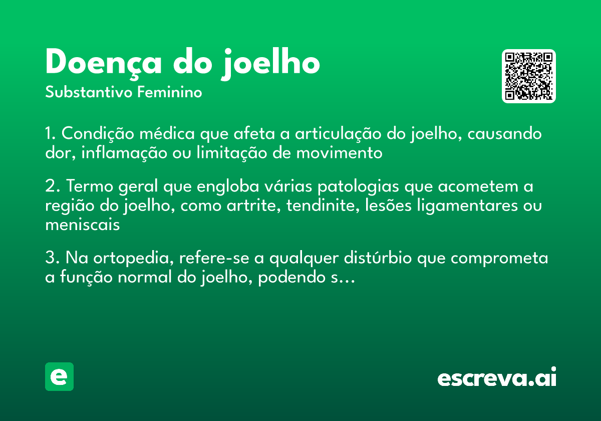 doença do joelho