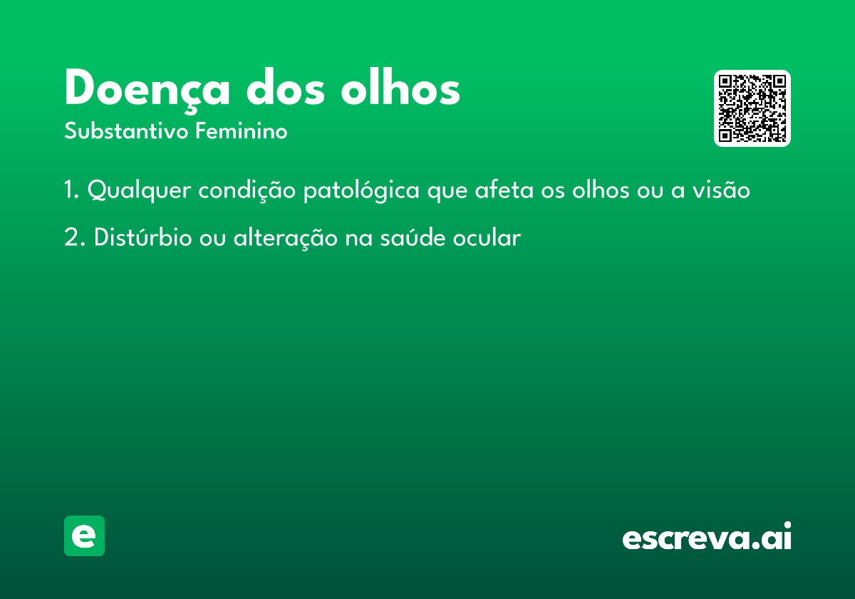 doença dos olhos