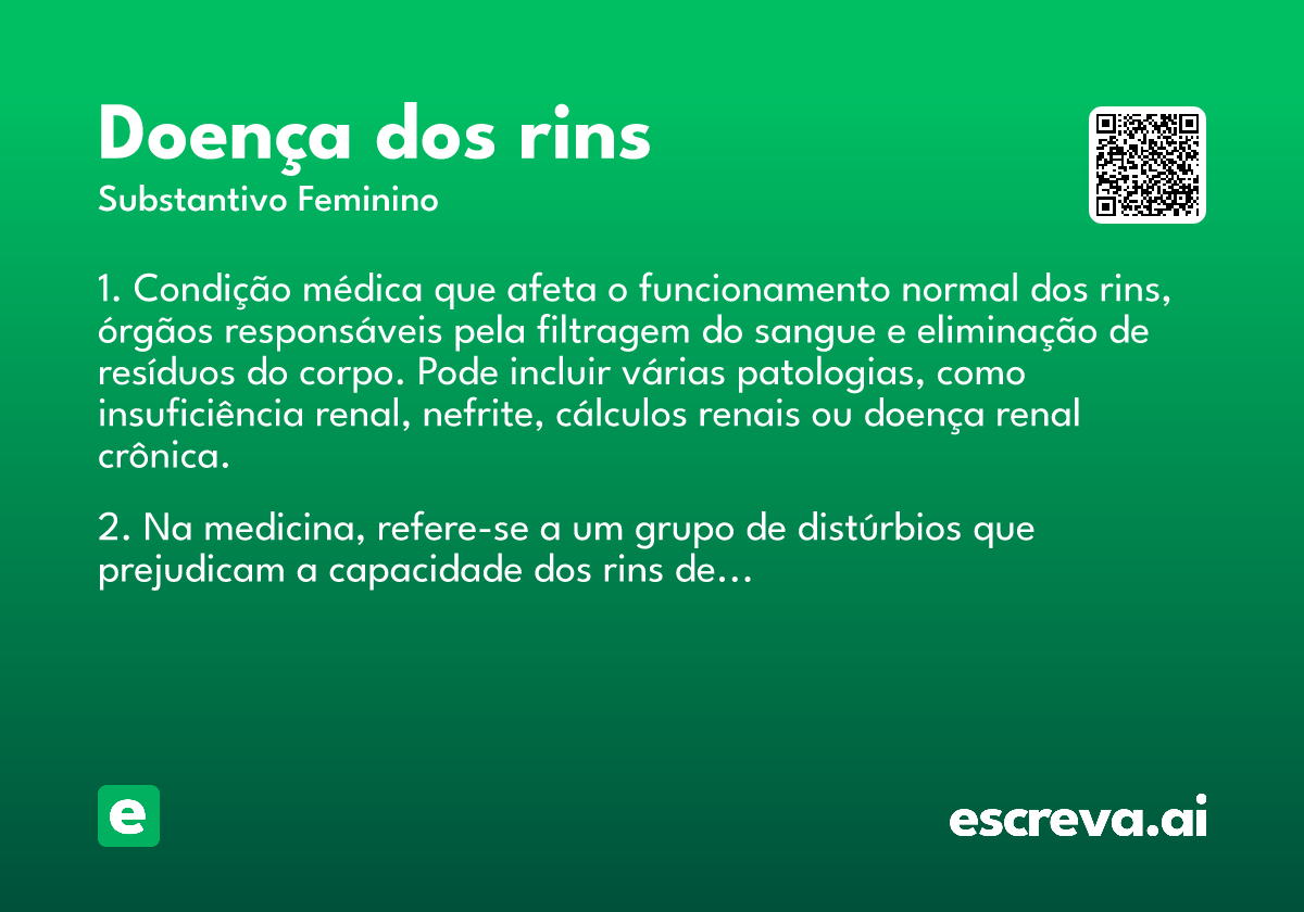 doença dos rins