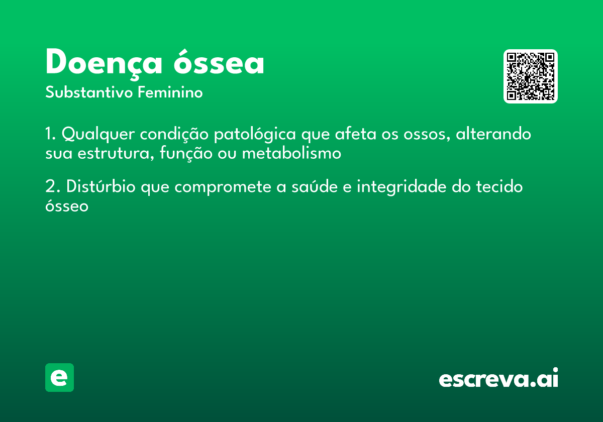 doença óssea