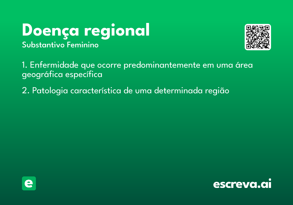 doença regional
