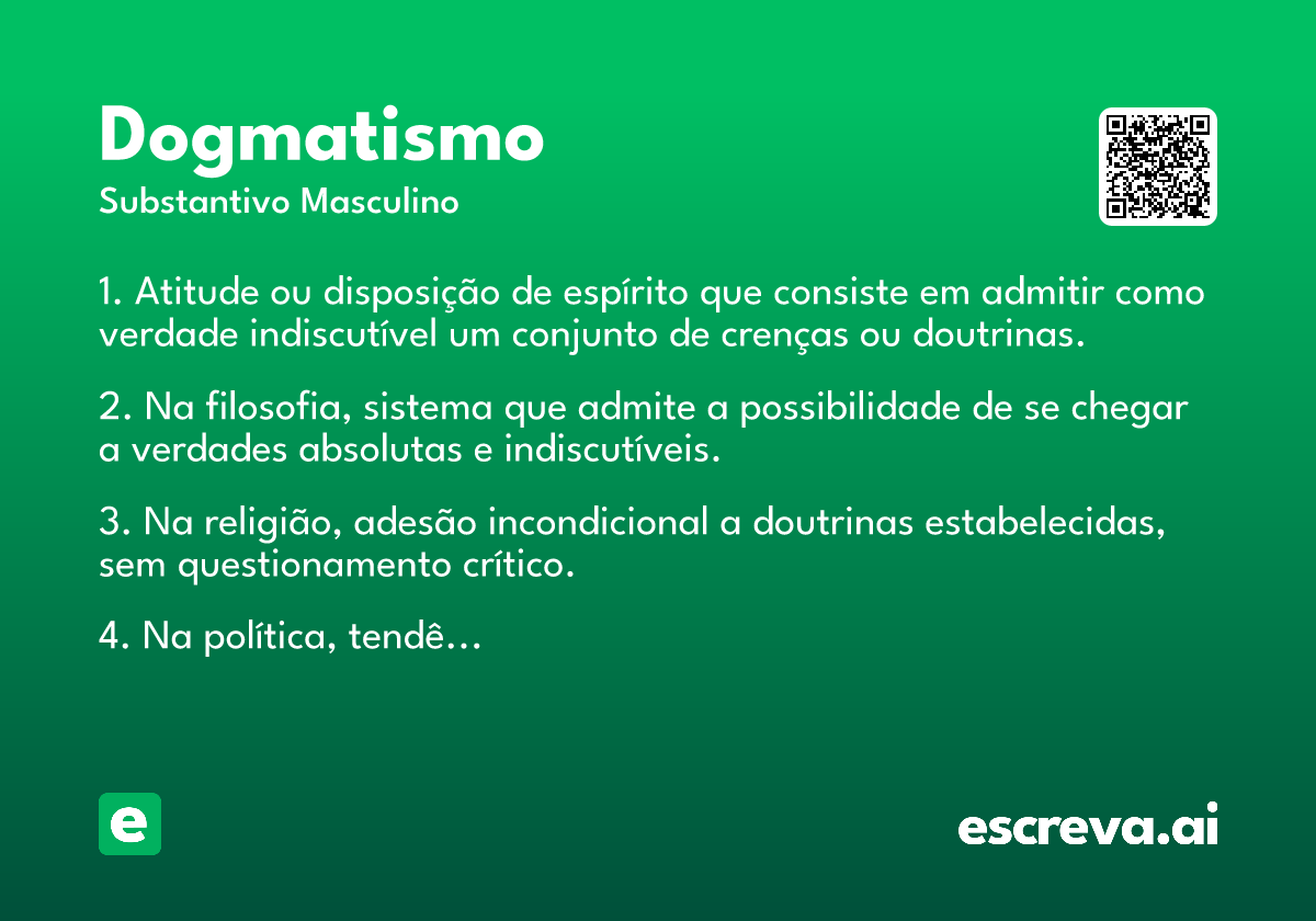 dogmatismo