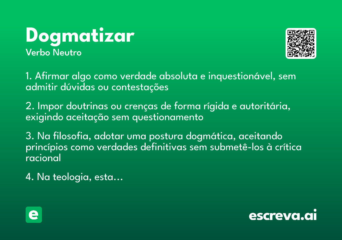 dogmatizar