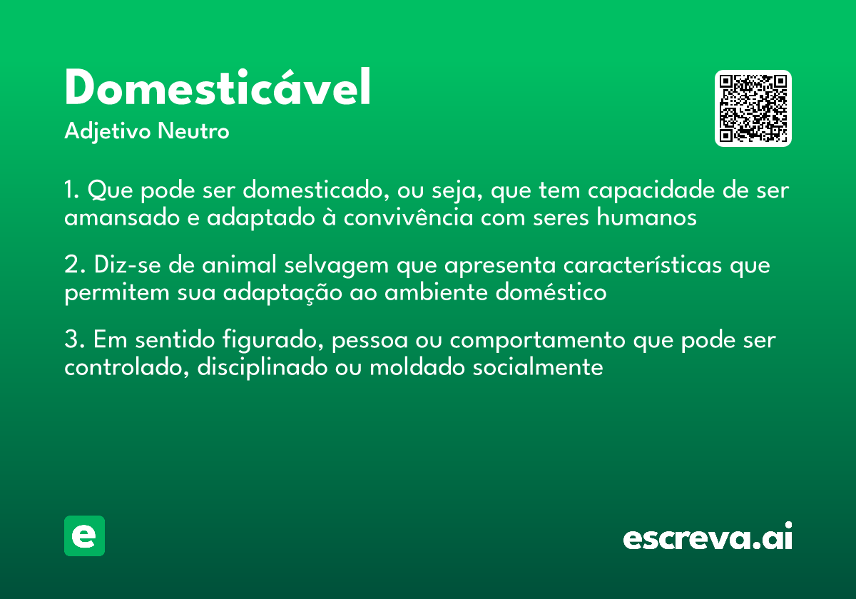 domesticável
