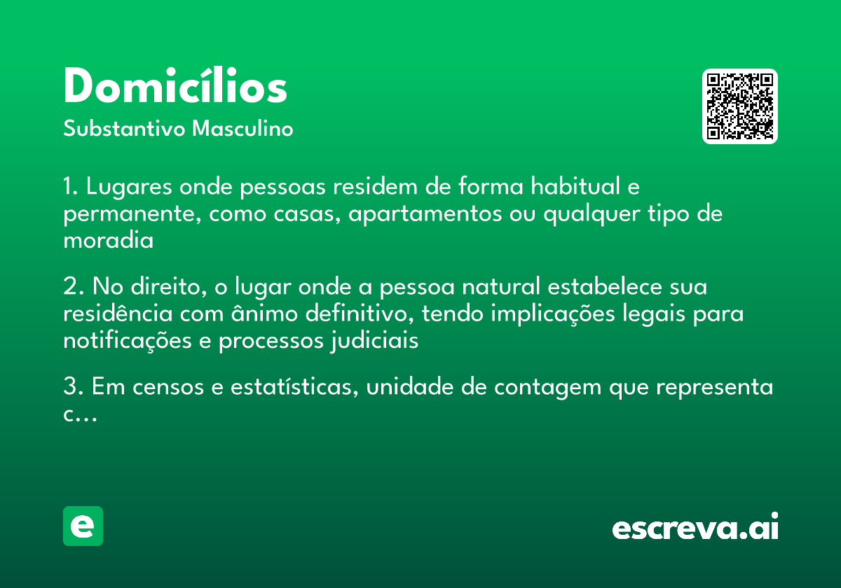 domicílios