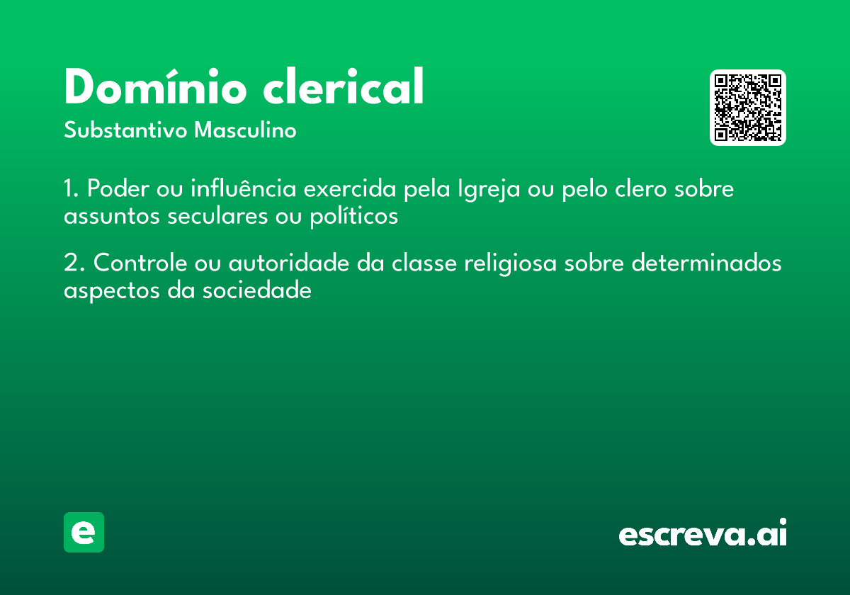 domínio clerical