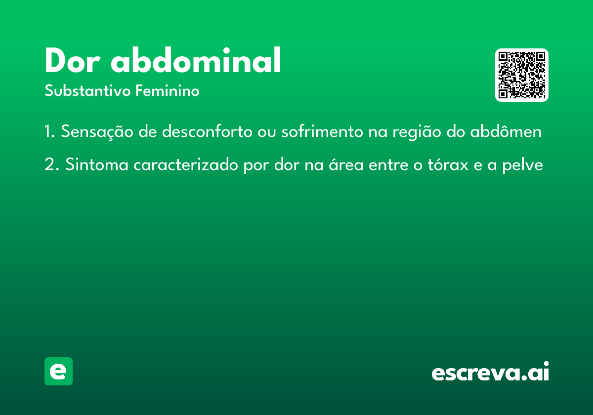 dor abdominal