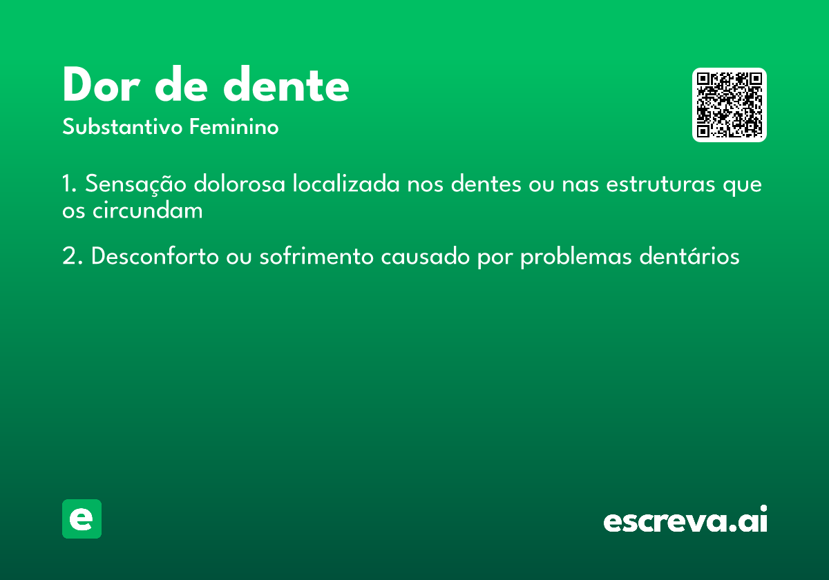 dor de dente