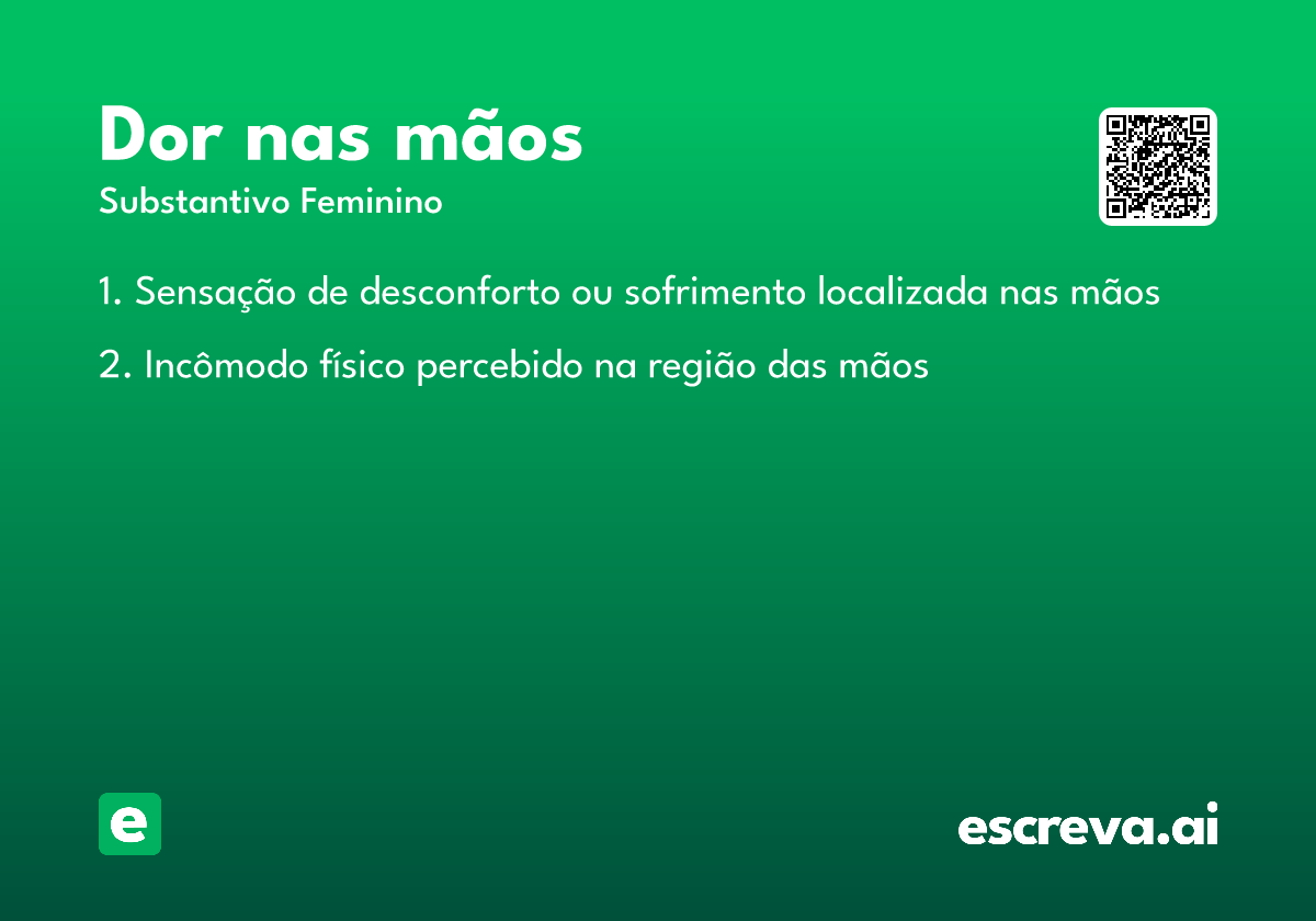 dor nas mãos
