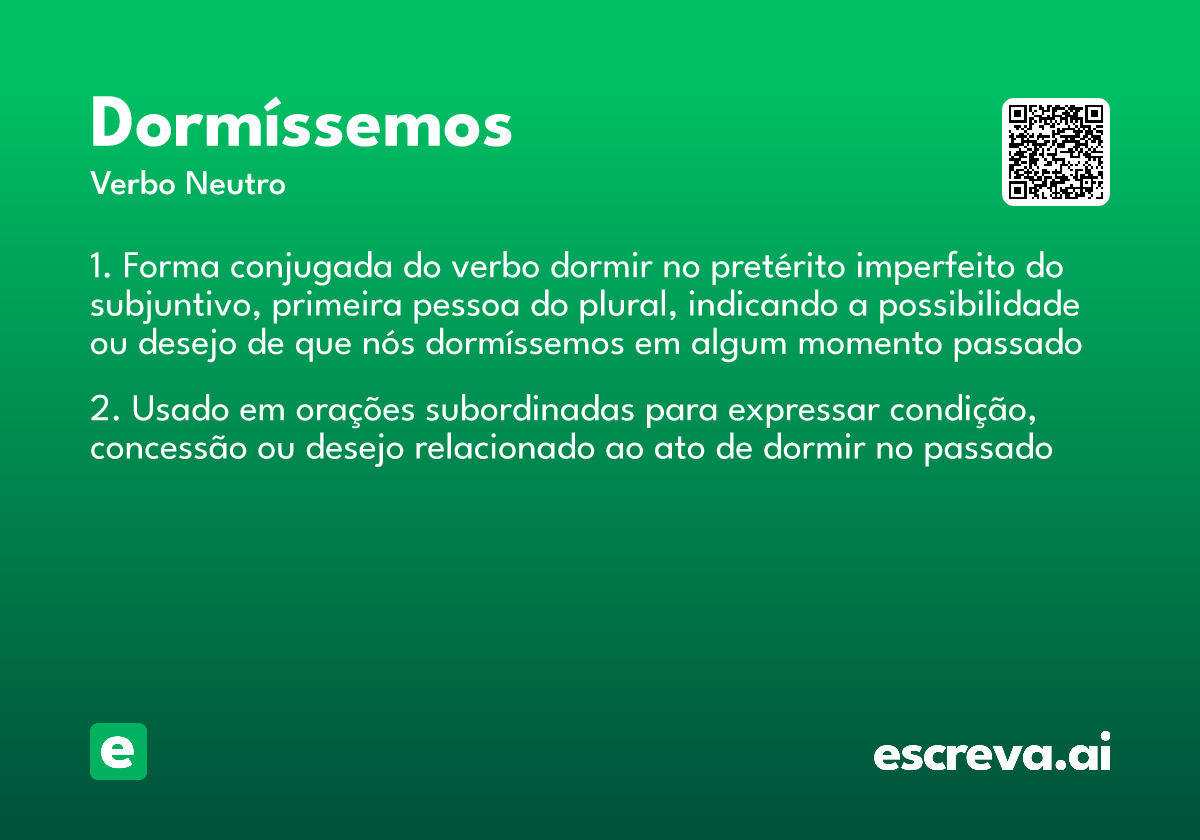 dormíssemos