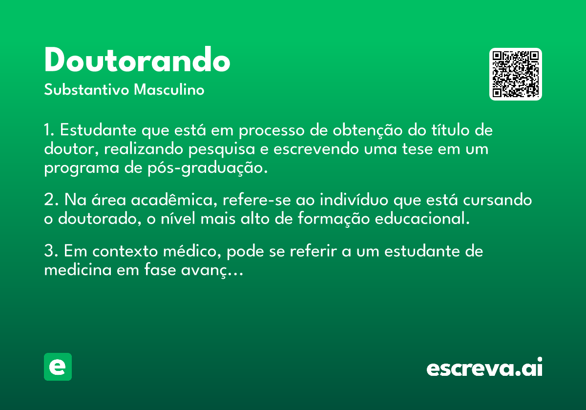 doutorando