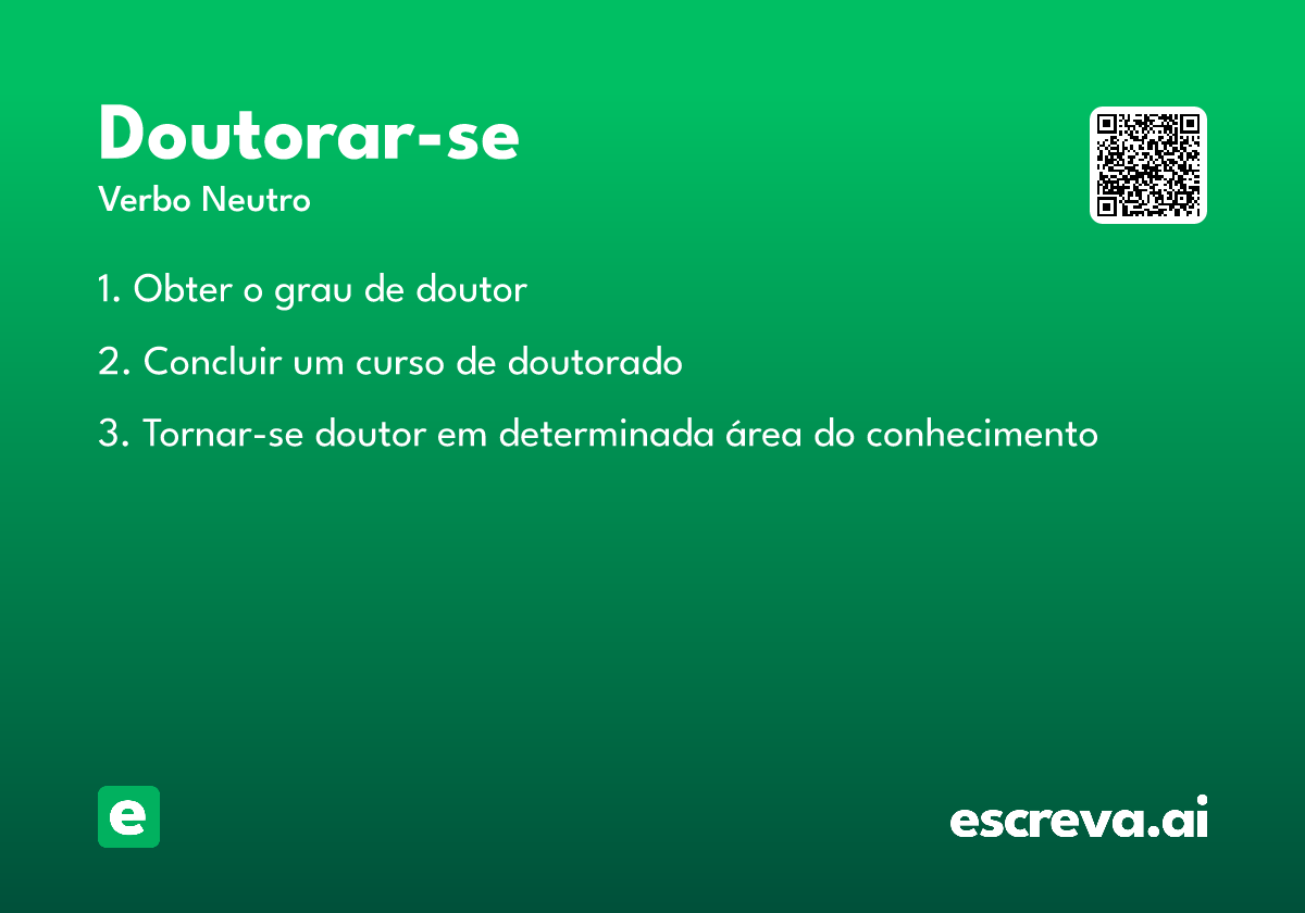 doutorar-se