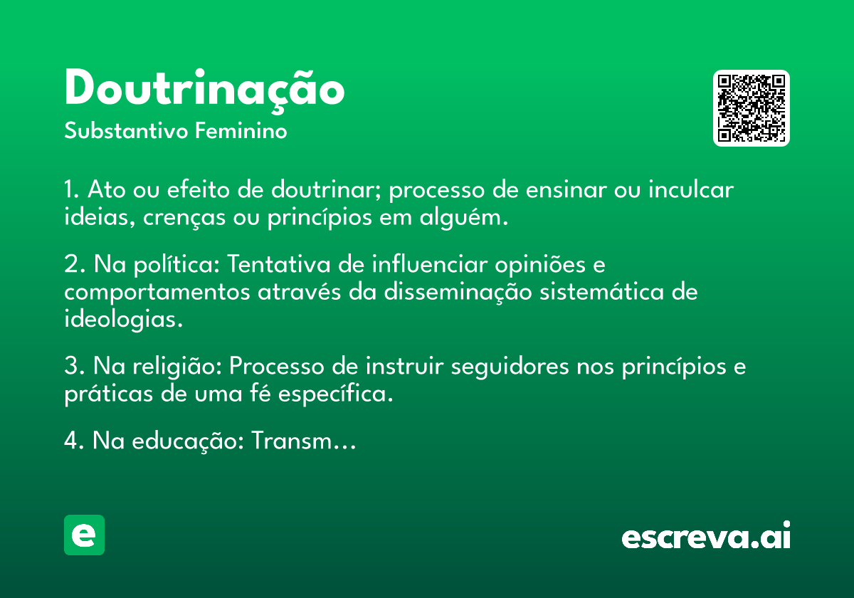 doutrinação