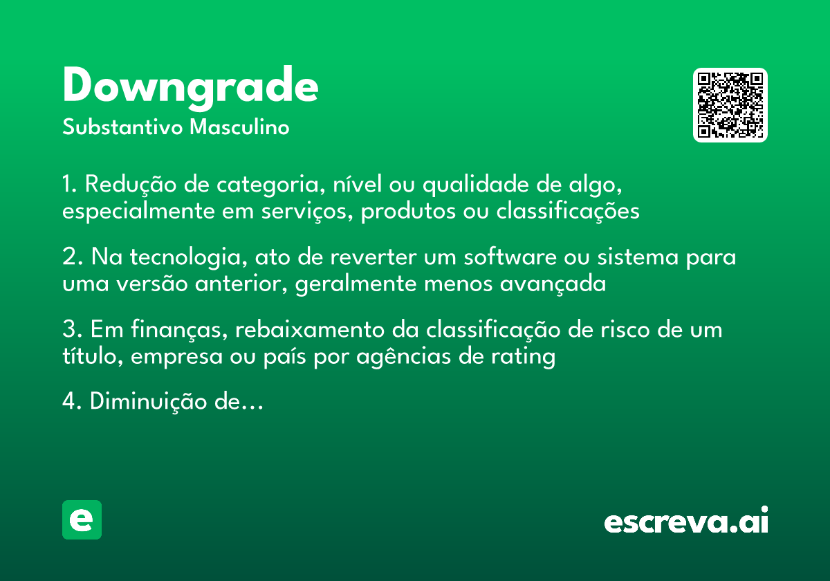 downgrade