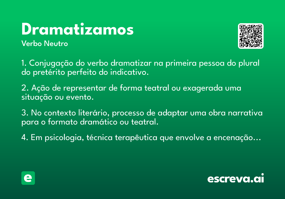 dramatizamos