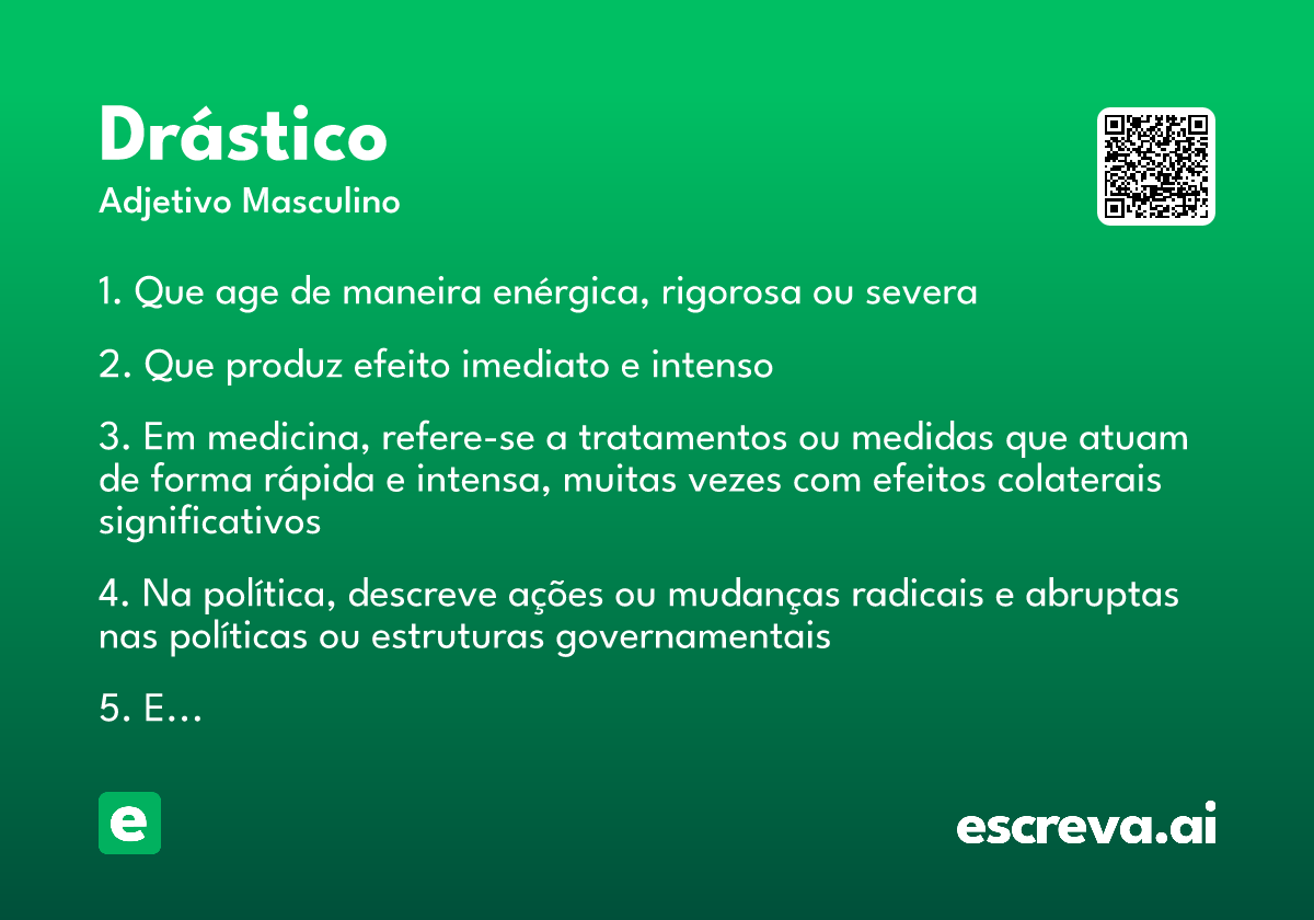 drástico