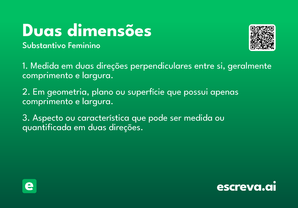 duas dimensões