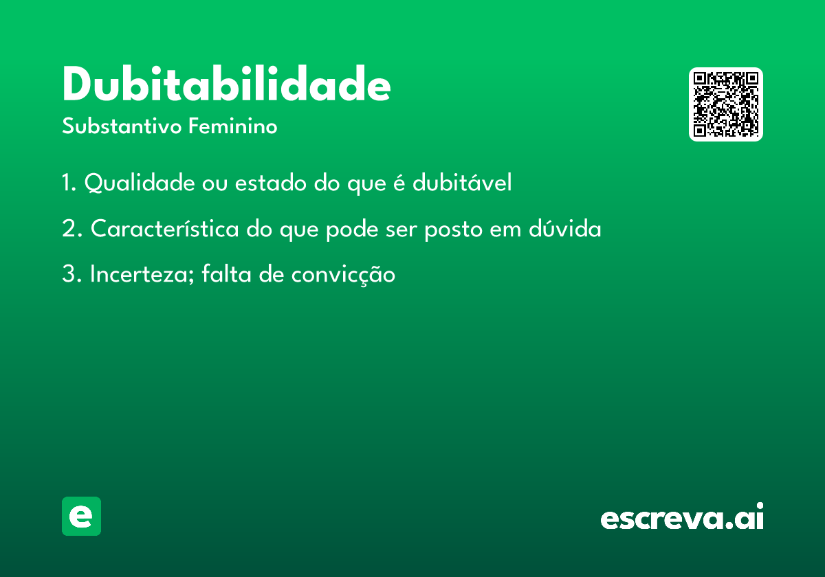 dubitabilidade