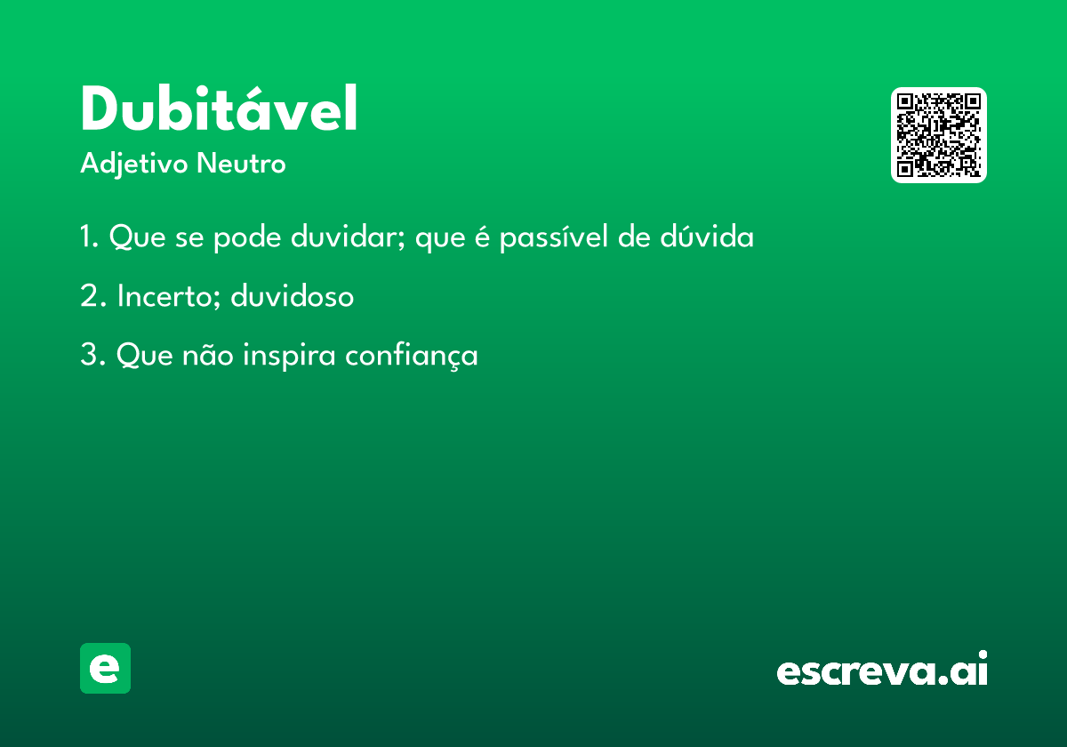 dubitável
