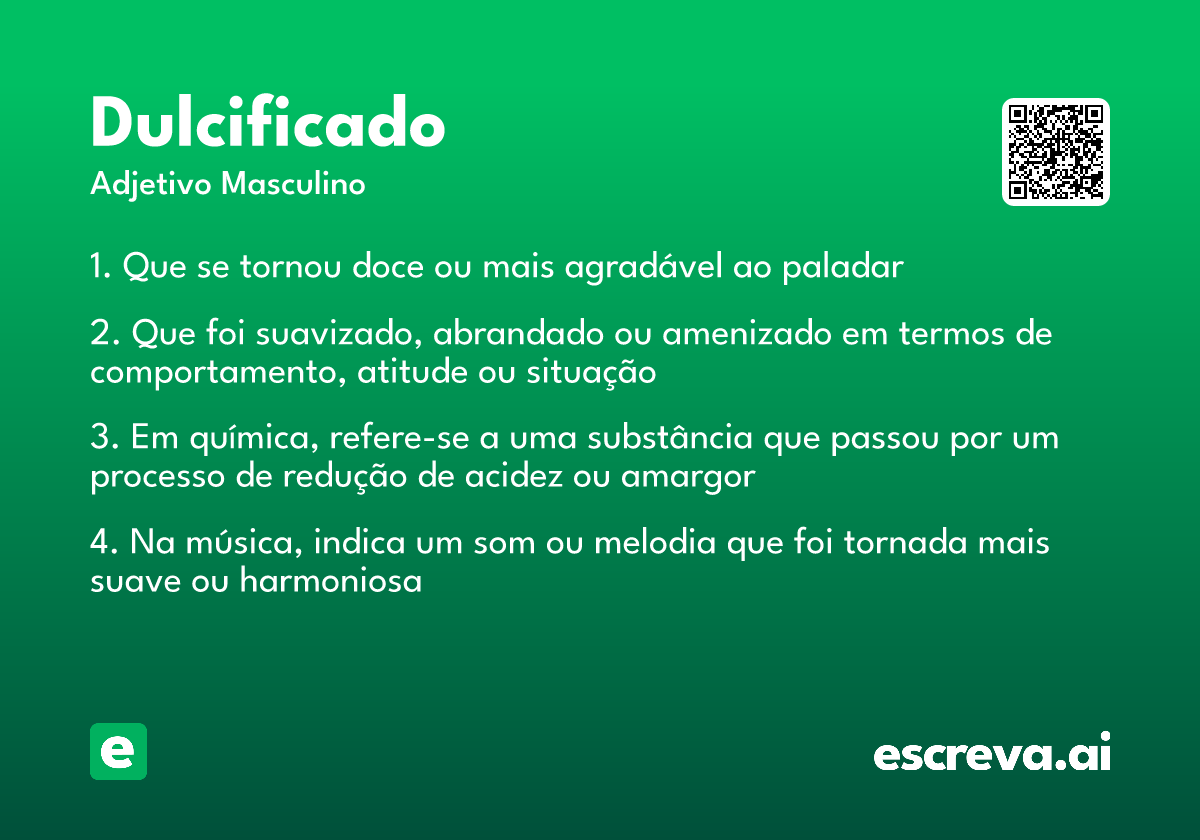 dulcificado