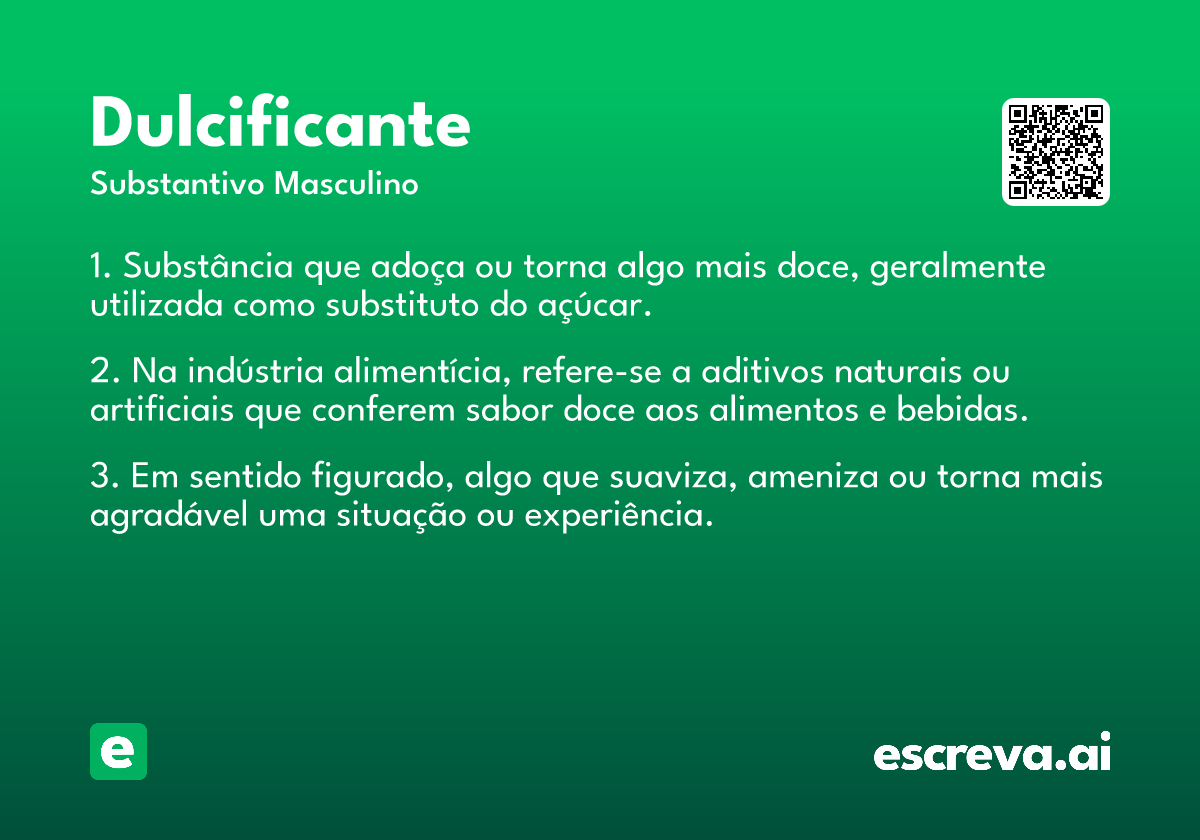 dulcificante