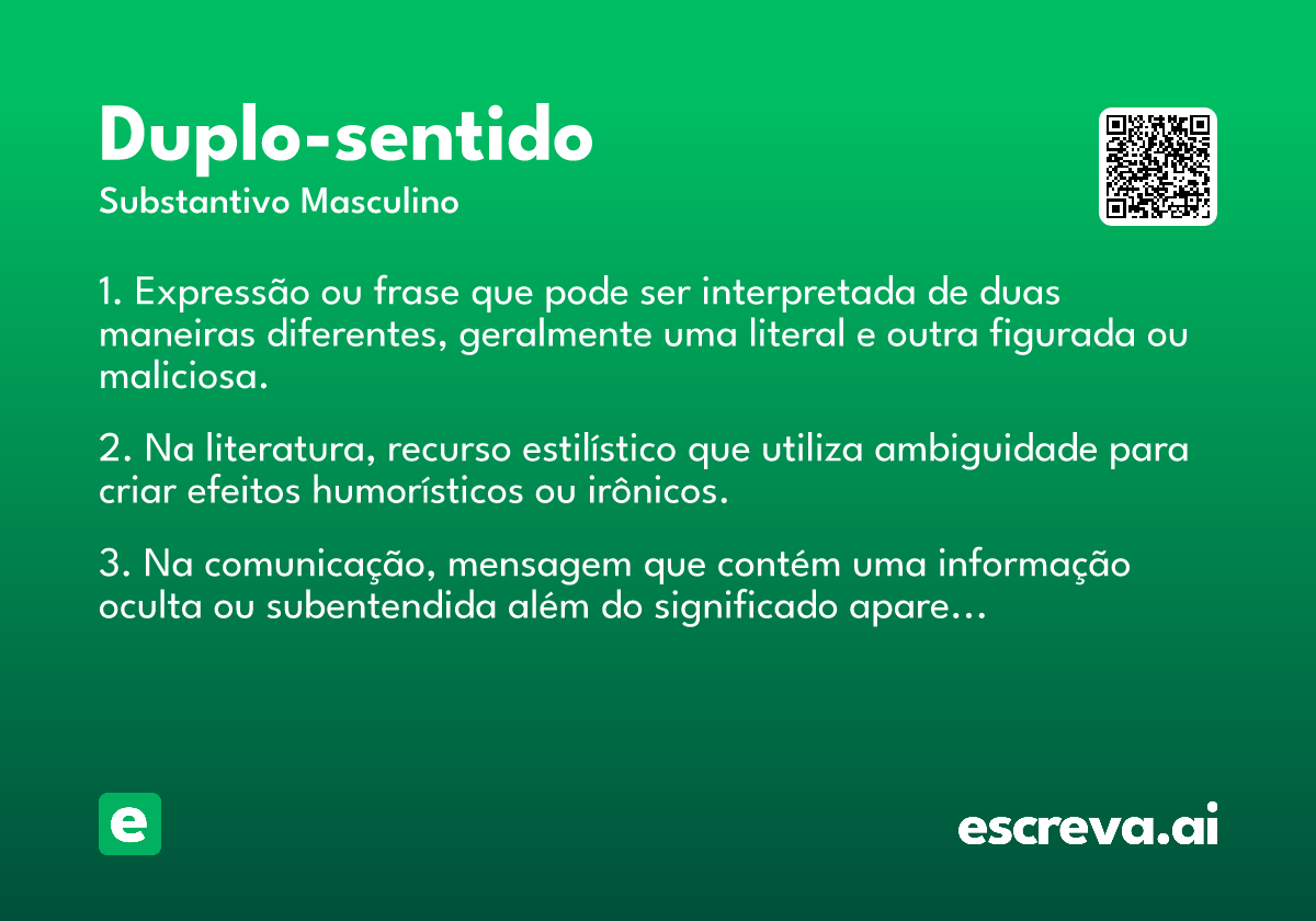 duplo-sentido
