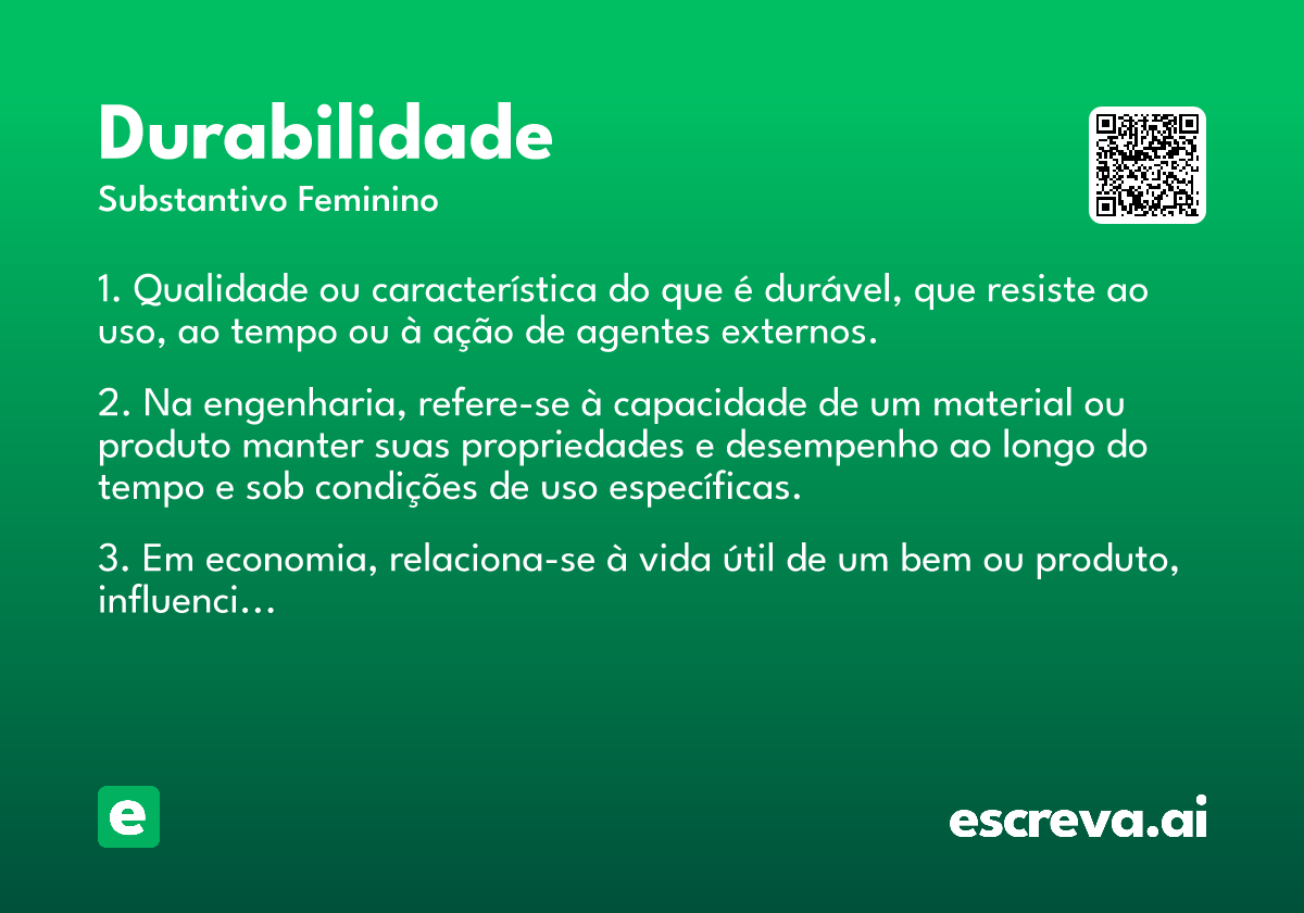 durabilidade