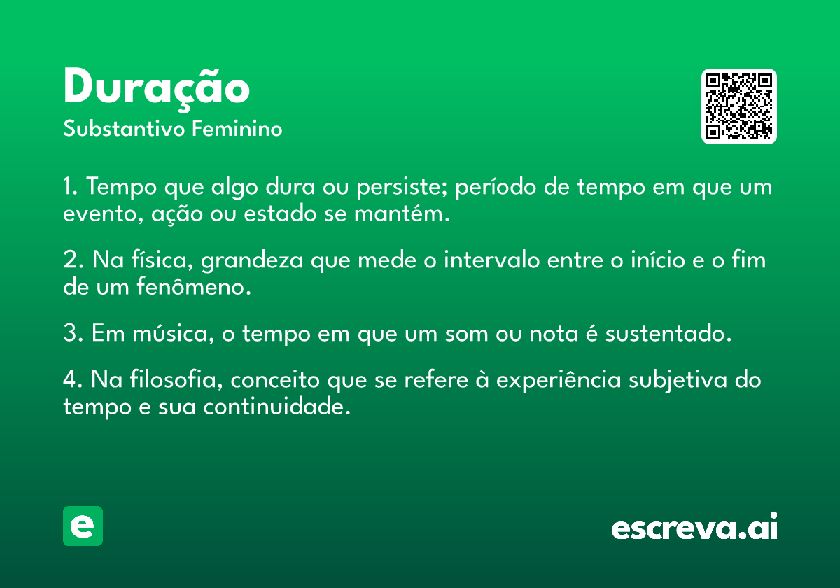 duração