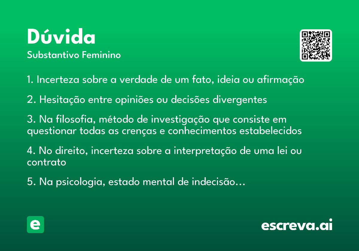 dúvida