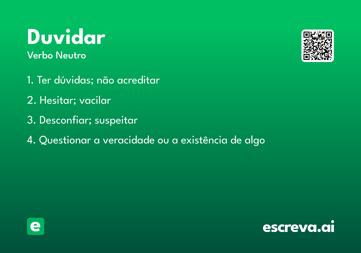 duvidar