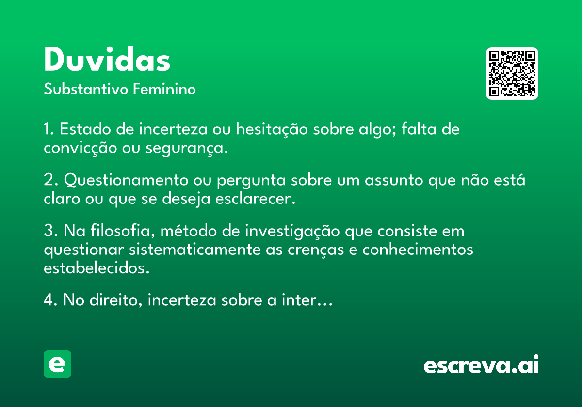 duvidas