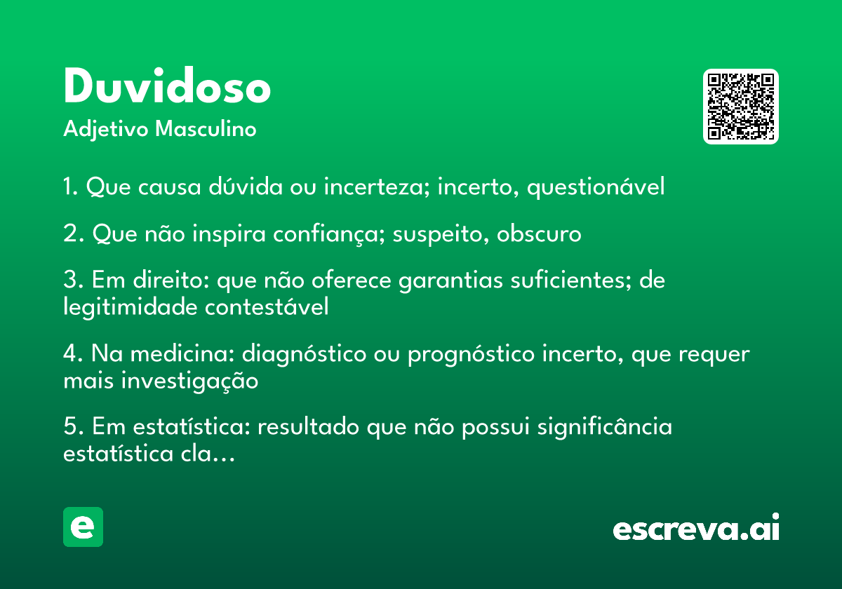 duvidoso