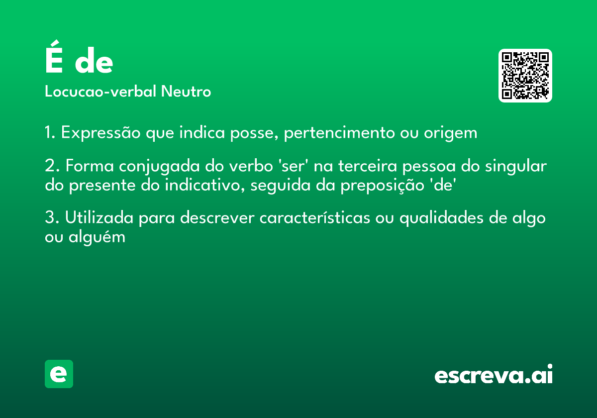 é de
