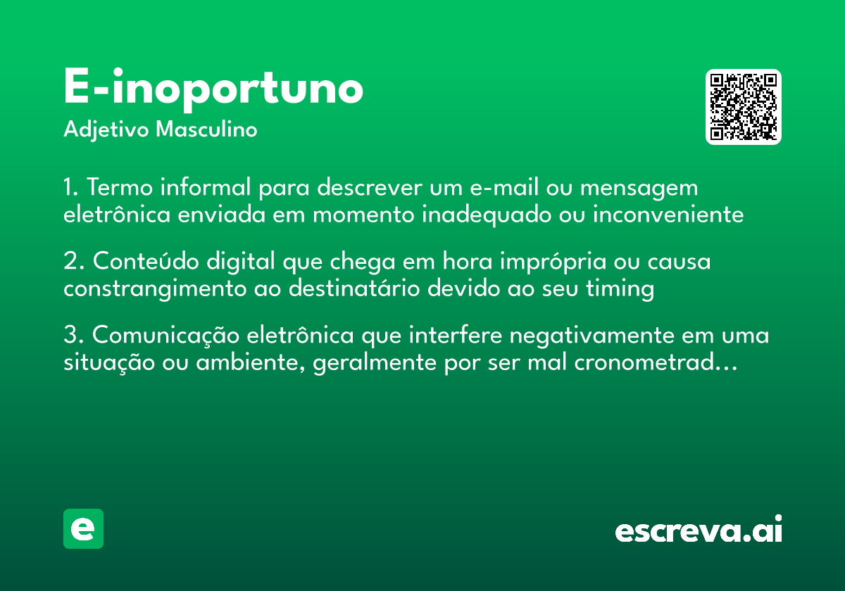 e-inoportuno