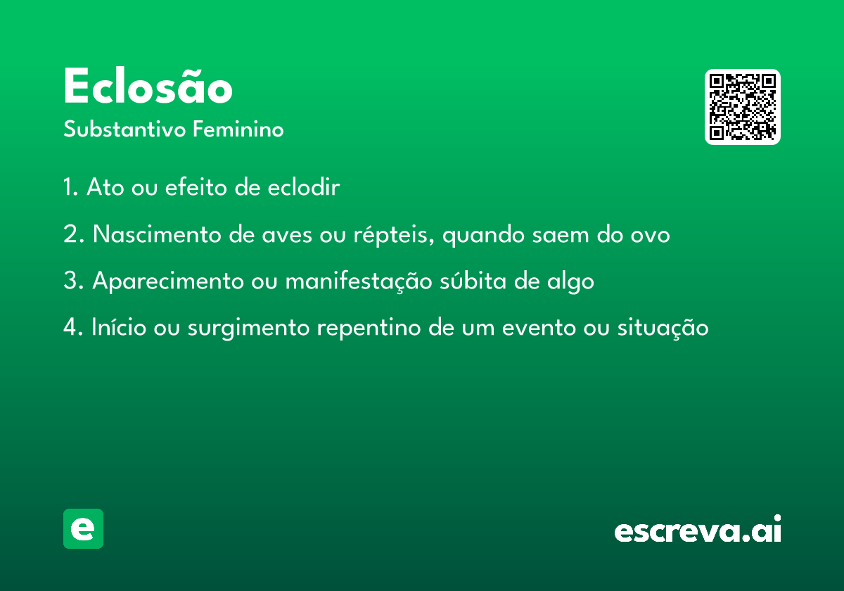 eclosão